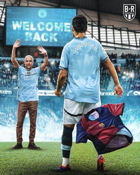 星空体育入口-逃离巴萨回归曼城，京多安将来要进瓜帅教练组？